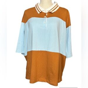 NWT Wild Fable Collared Cropped Shirt